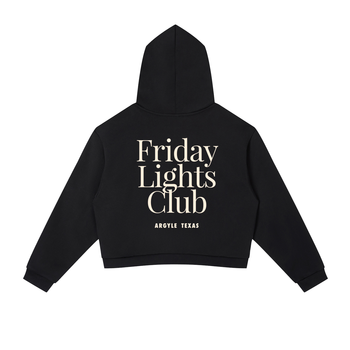 Womens Friday Lights Stripe Cropped Hoodie