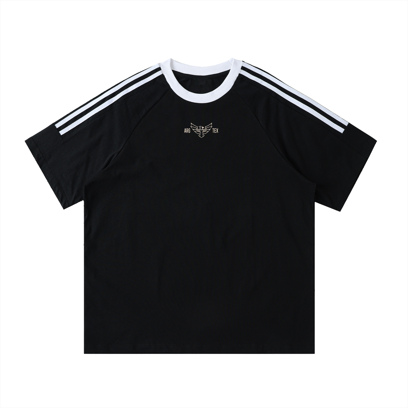 Argyle Football Striped Crewneck Cotton Tee