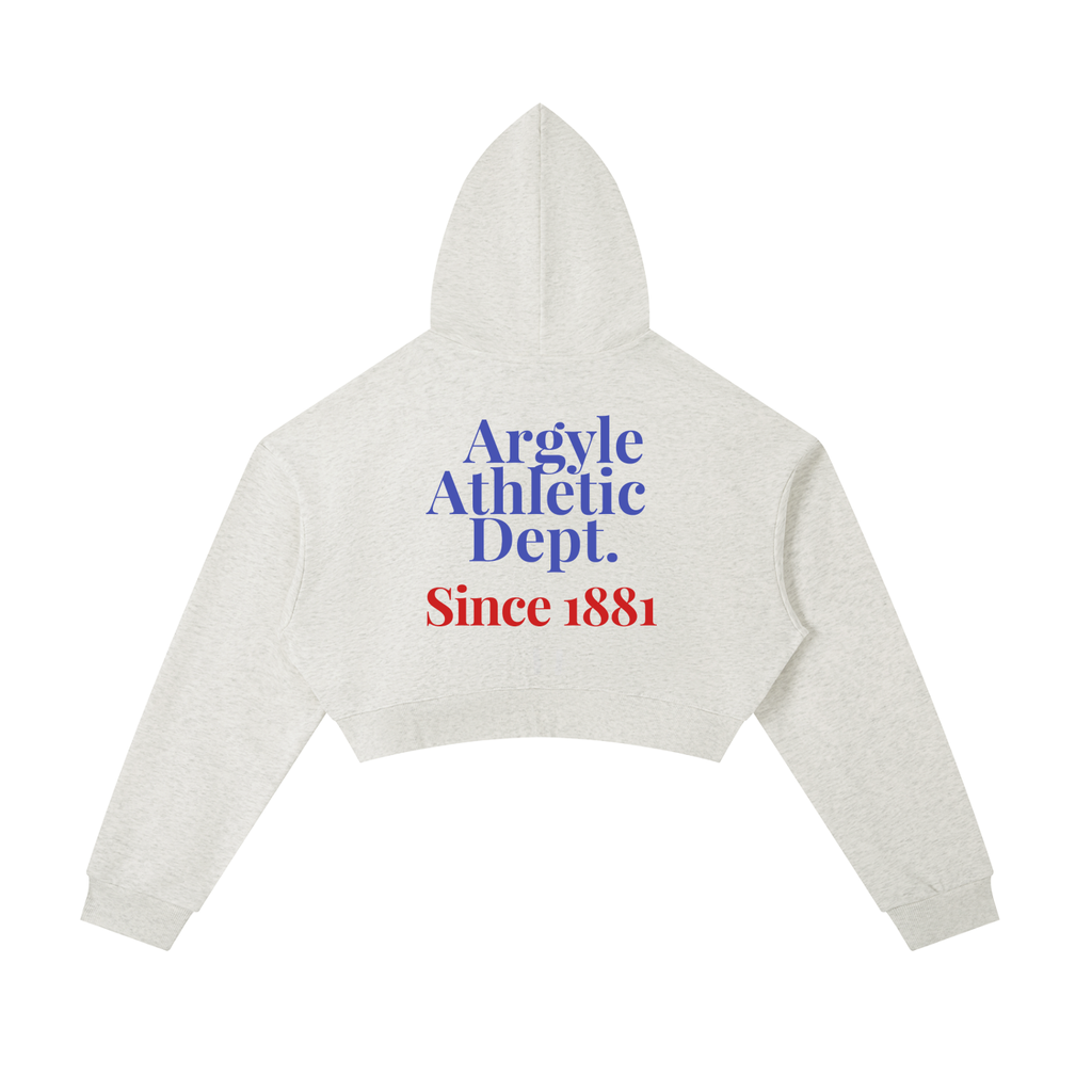 Womens Athletic Dept Cropped Zip Hoodie