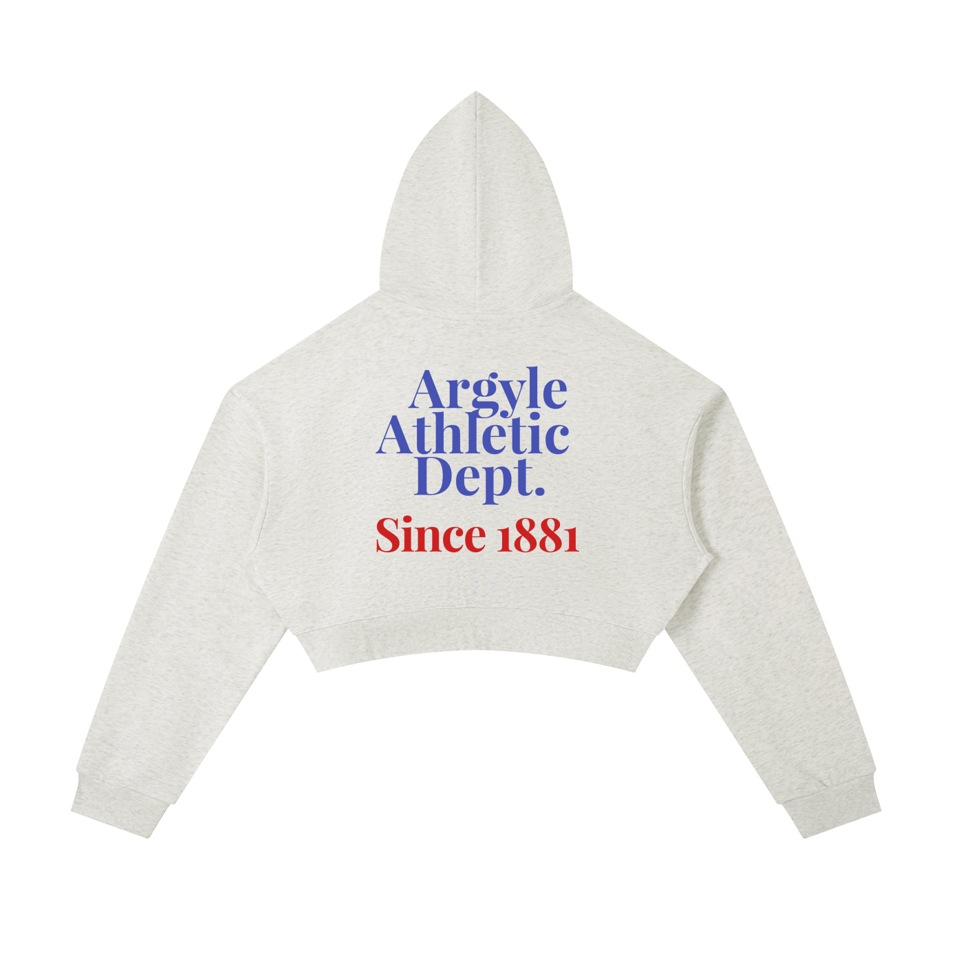 Womens Athletic Dept Cropped Zip Hoodie