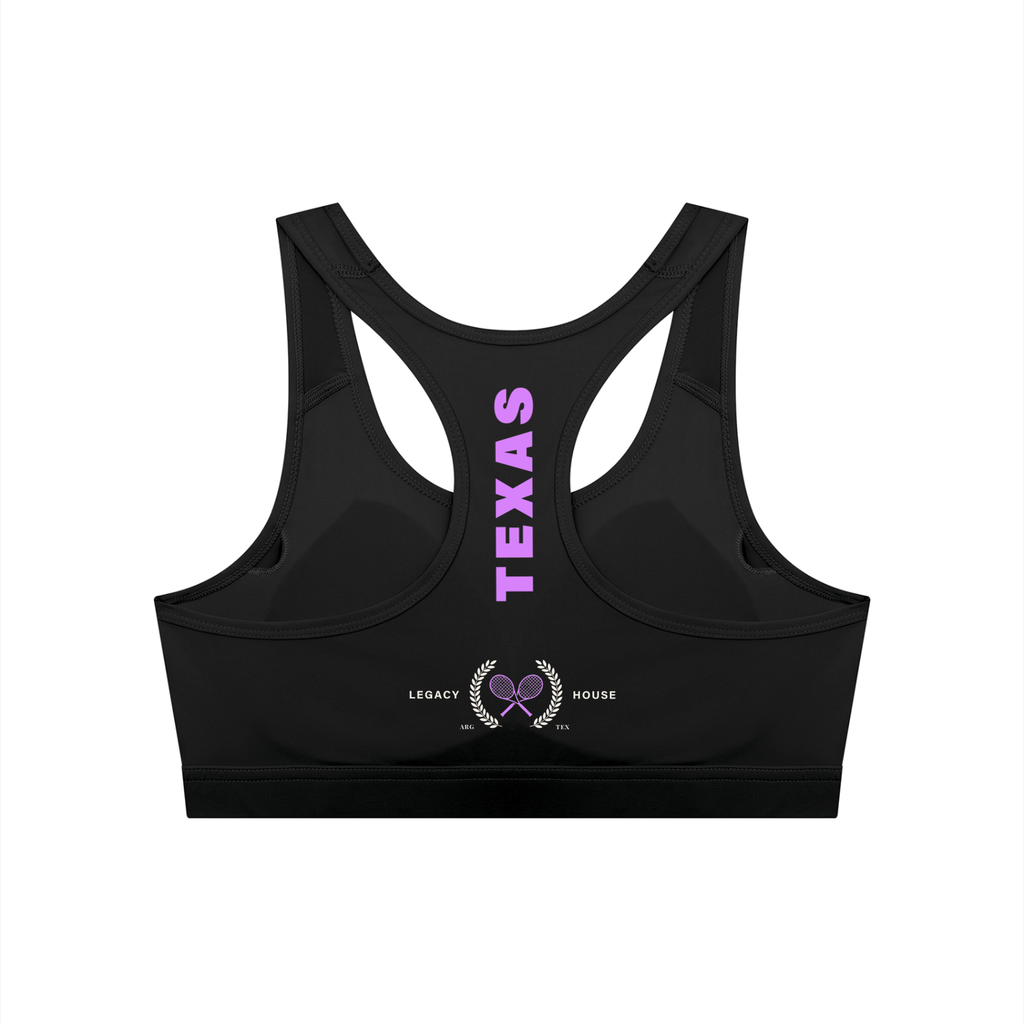 Womens Tennis Cropped Sports Bra