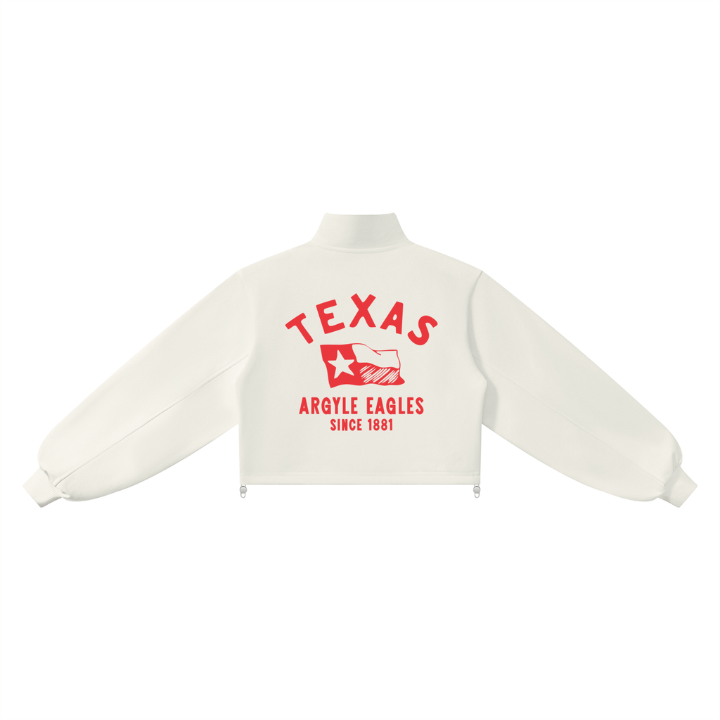 Womens Argyle Eagles Quarter Zip Sweatshirt