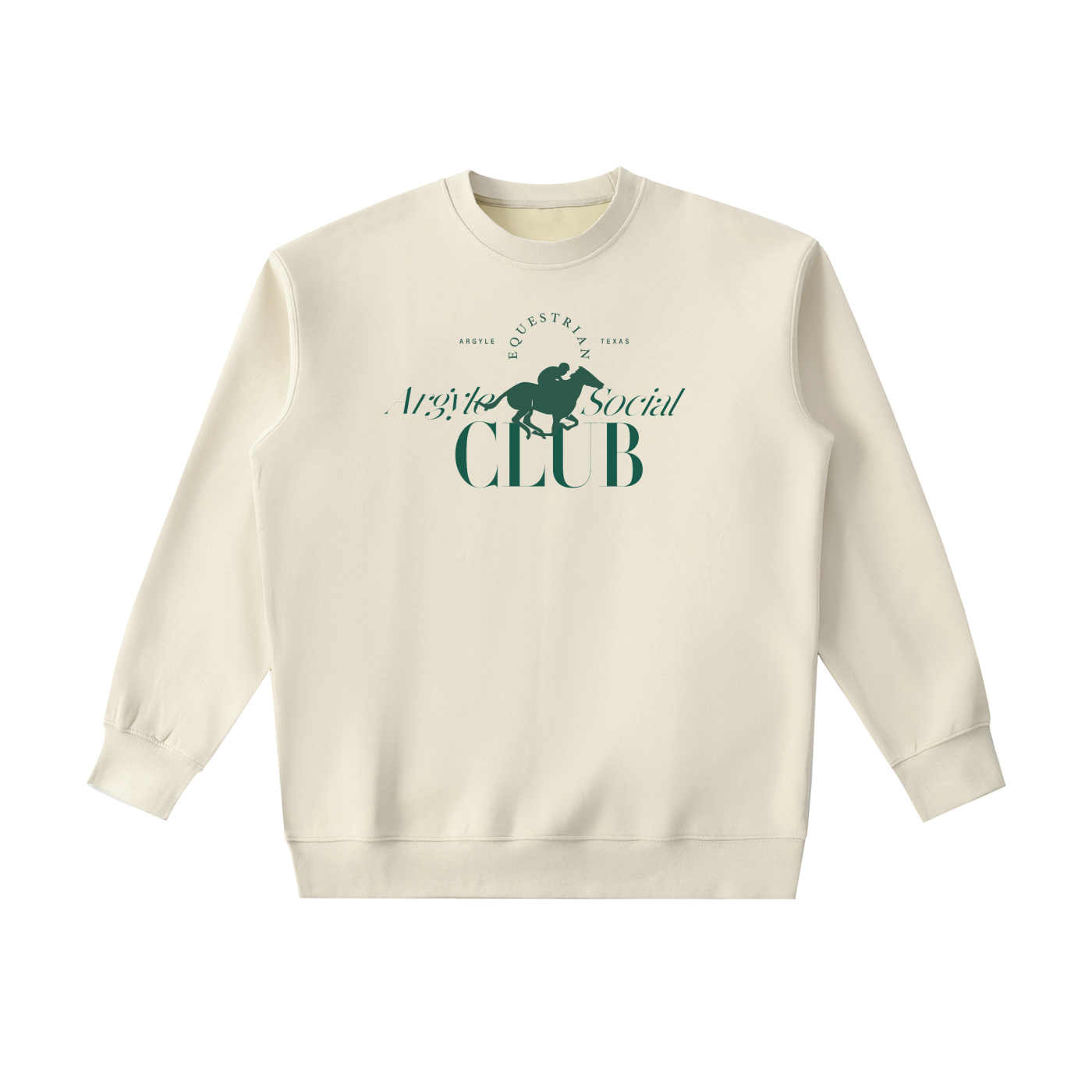 Argyle Equestrian Club Crewneck Sweatshirt