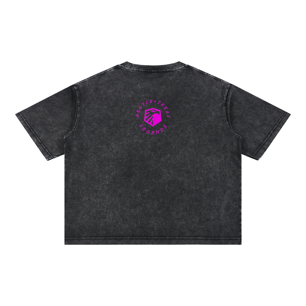 Argyle Eagles Pink Mineral Wash Cotton Tee