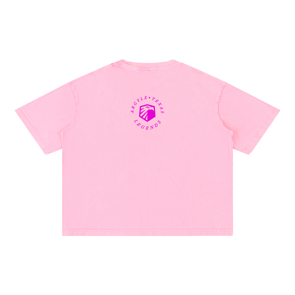 Argyle Eagles Pink Mineral Wash Cotton Tee
