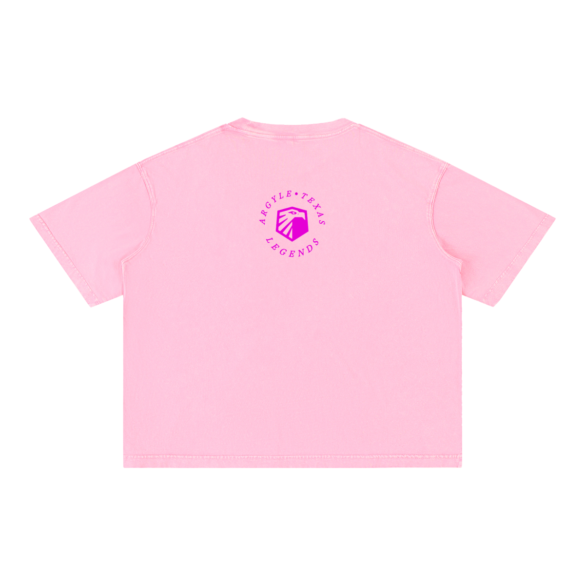 Argyle Eagles Pink Mineral Wash Cotton Tee