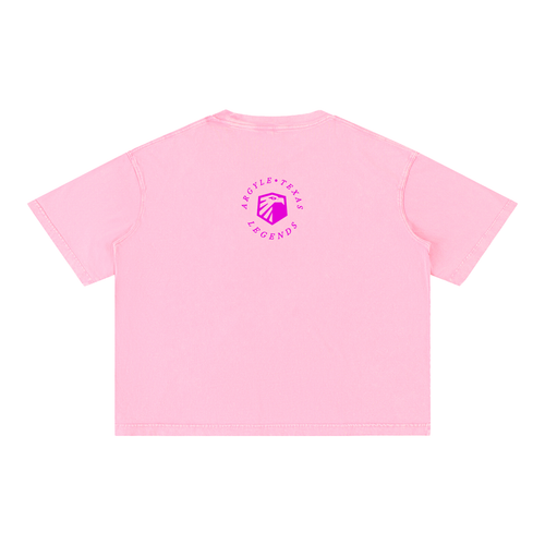 Argyle Eagles Pink Mineral Wash Cotton Tee