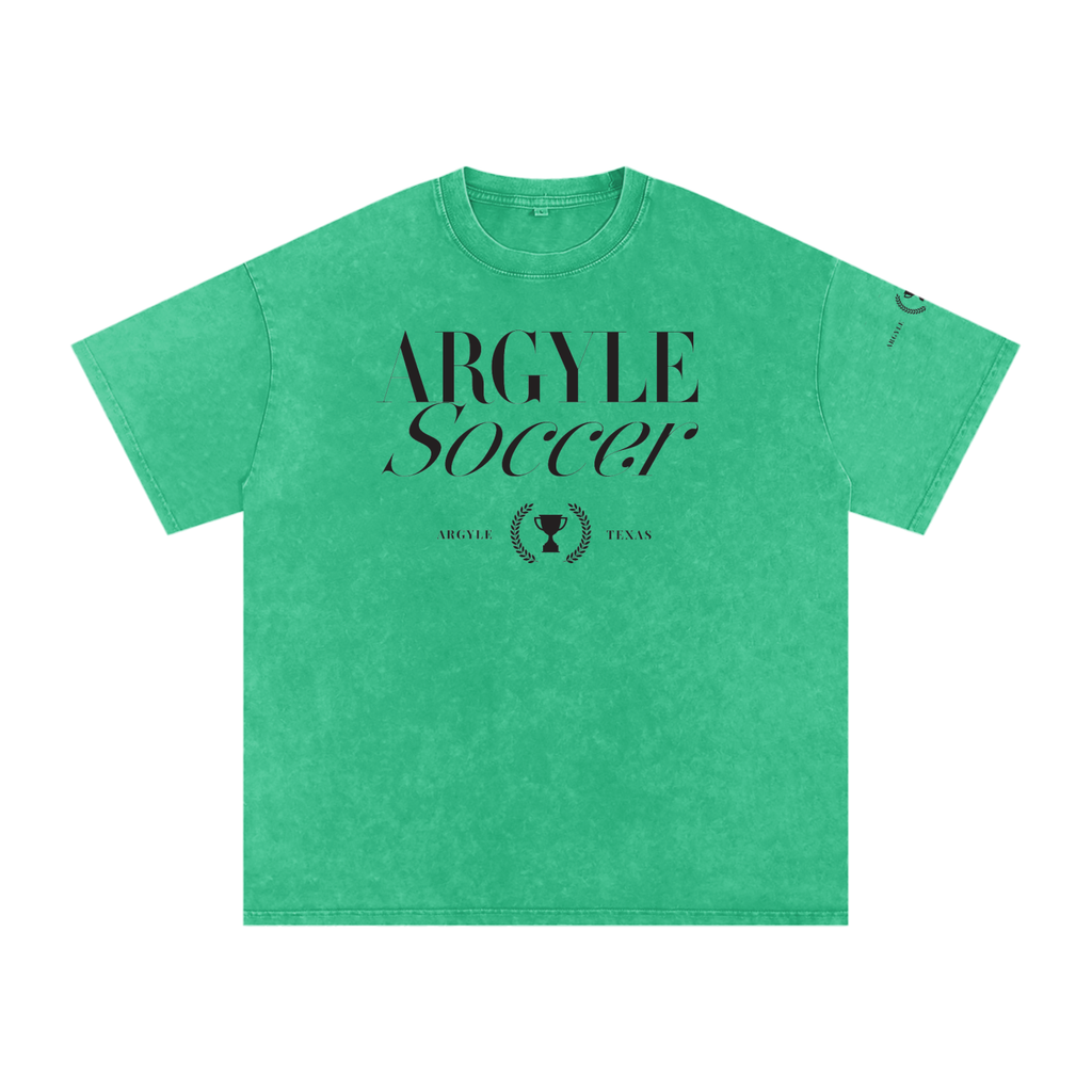 Argyle Soccer Washed Oversized Cotton Tee