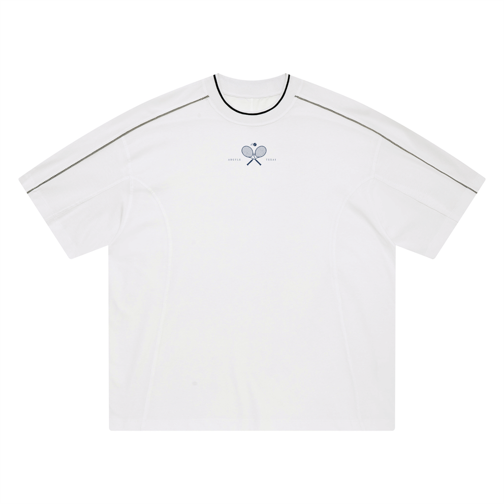Tennis Oversized Contrast Stripe Tee