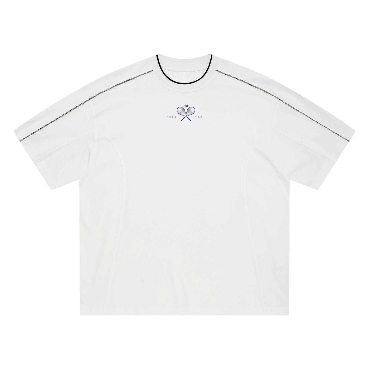 Tennis Oversized Contrast Stripe Tee