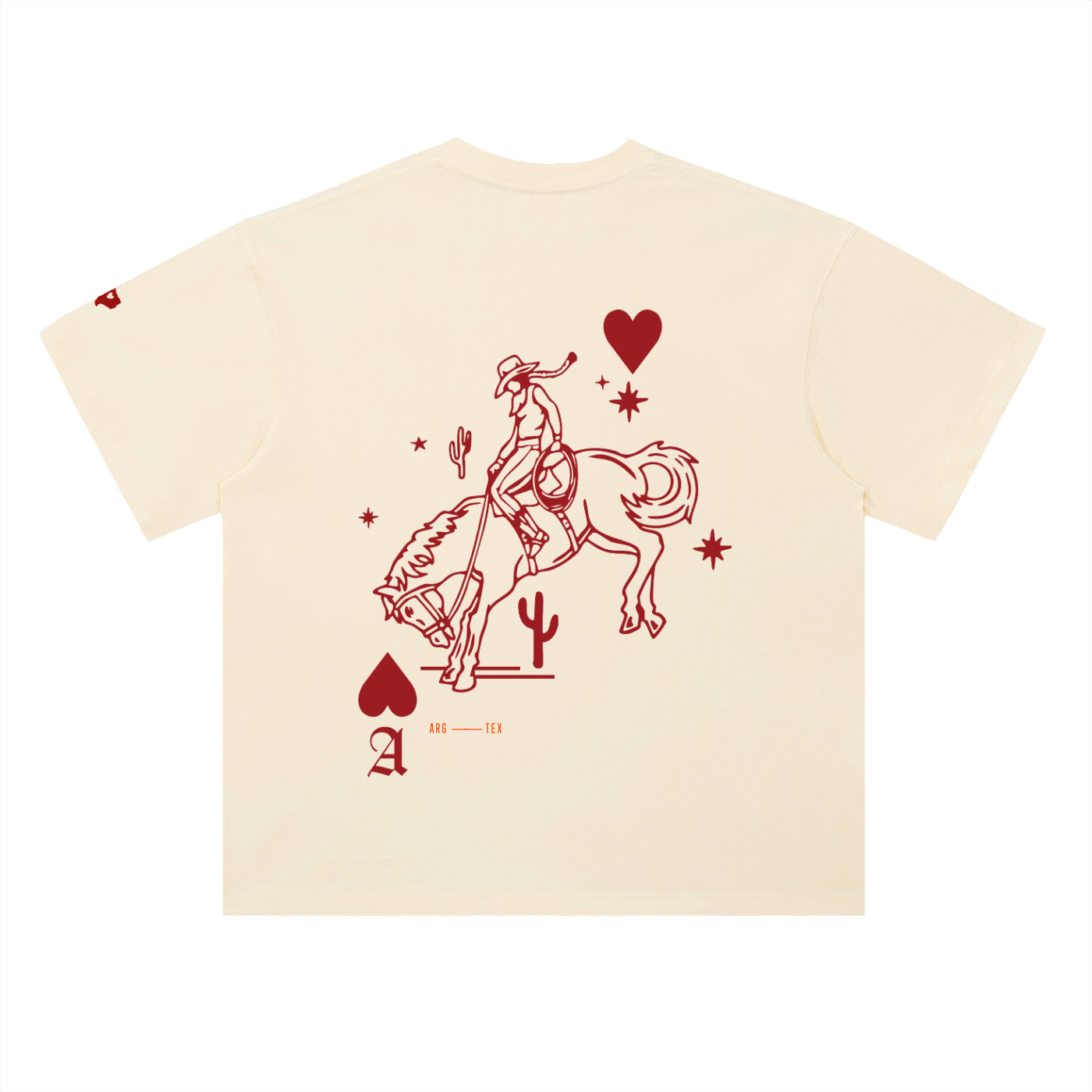 Argyle Rider Drop Shoulder Cotton Tee