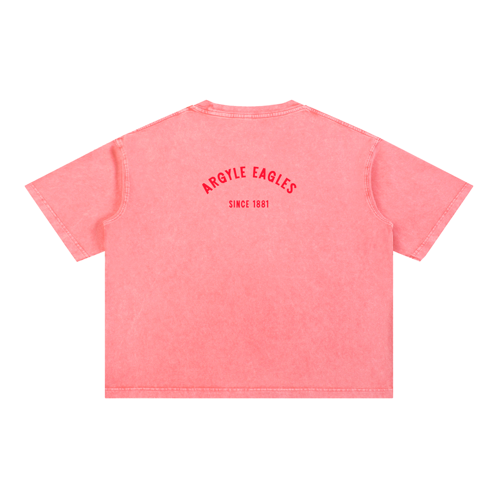Argyle Eagles Mineral Wash Boxy Cotton Tee