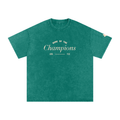 Unisex Champs Washed Oversized Cotton Tee