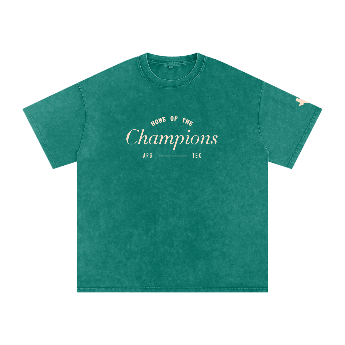 Unisex Champs Washed Oversized Cotton Tee