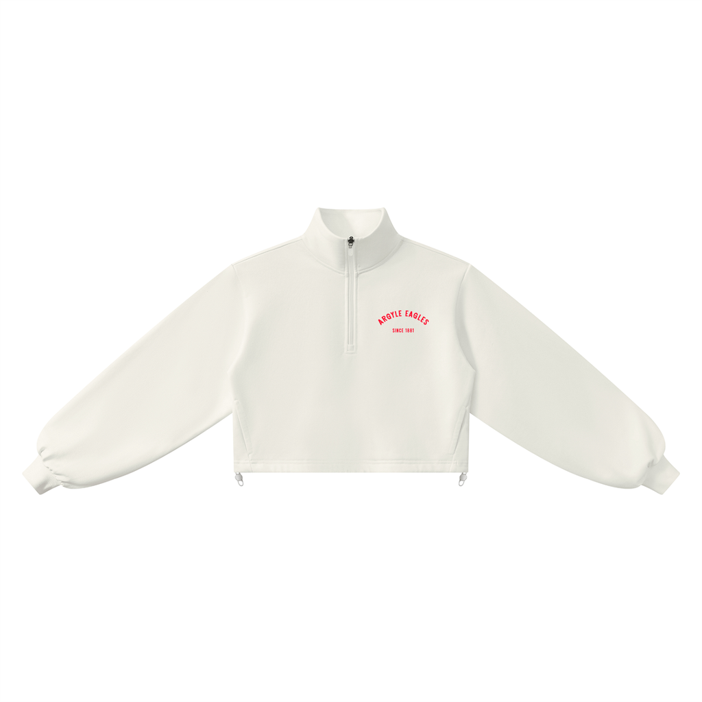 Womens Argyle Eagles Quarter Zip Sweatshirt