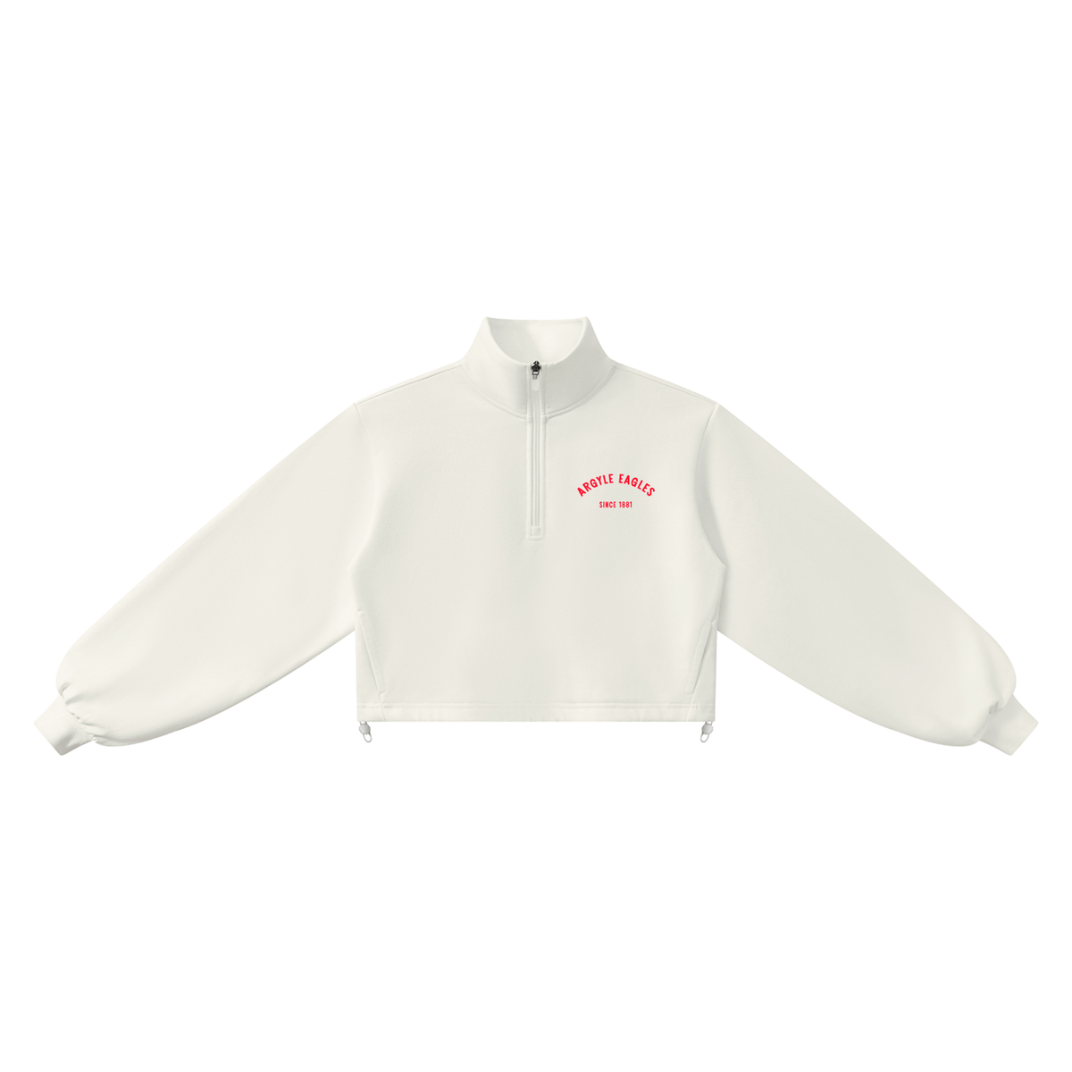 Womens Argyle Eagles Quarter Zip Sweatshirt