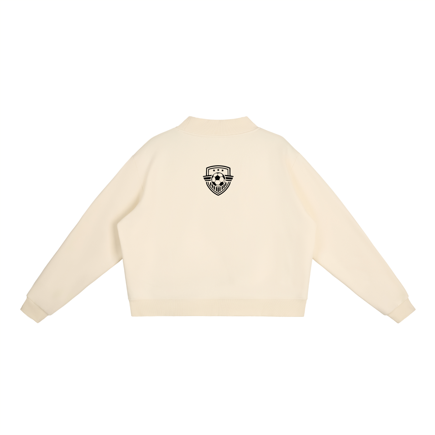 Womens Soccer Mom Mock Crewneck Sweatshirt